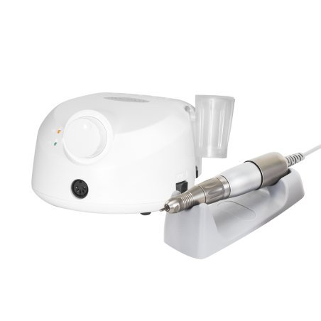 Professionele nagelfreesmachine Saeyang Marathon Escort II Pro SH30N wit, 0-30.000 rpm, met voetpedaal voor salonwerk