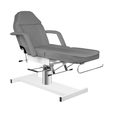 Behandelstoel A-210 grijs hydraulisch voor professionele beautysalons en behandelruimtes met comfort tijdens behandelingen