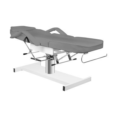 Behandelstoel A-210 grijs hydraulisch voor professionele beautysalons en behandelruimtes met comfort tijdens behandelingen