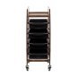 Professionele kappers trolley Gabbiano 8-139 voor salonorganisatie beauty-inrichting en dagelijks salongebruik