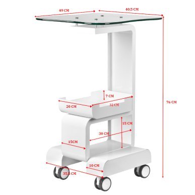 Apparaattafel voor salonapparatuur model 082 voor professionele saloninrichting en een georganiseerde werkplek