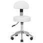 Cosmetische kruk 304P in wit voor pedicure en professionele saloninrichting met meer comfort en overzichtelijke werkplek Cosmetische kruk 304P in wit voor pedicure en professionele saloninrichting met meer comfort en overzichtelijke werkplek