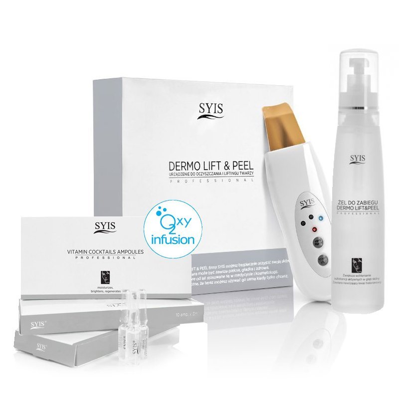 Skin scrubber apparaat Syis Dermo Lift & Peel in goud voor professioneel gebruik in schoonheidssalon en nail bar