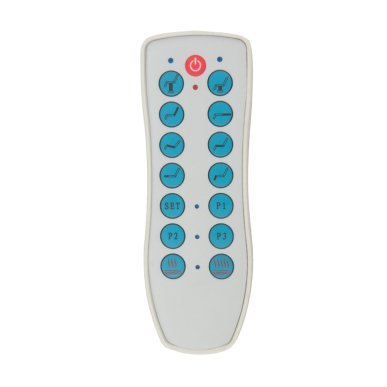 Behandelstoel Azzurro 708A grijs met verwarming en 4 motoren voor professionele beauty- en kapsalons en praktijken