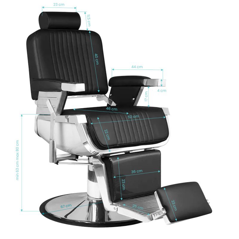 Hair system royal x black barber chair