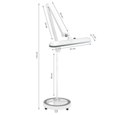LED-werklamp met intensiteitsregeling Elegante 801-L voor salon, nagelstyling en nauwkeurige werkplekverlichting