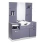 Professionele kappersconsole Gabbiano B085 grijs met wasbak voor kapsalon en barbershop, voor comfortabel salonwerk