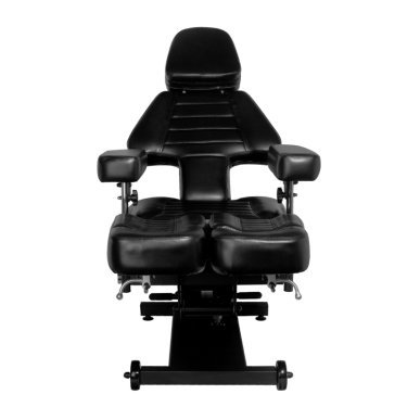 Elektrische tattoo stoel Pro Ink 606 zwart voor professionele tattoo studio's en comfortabele klantpositionering in de studio