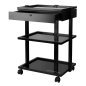 Professionele tattoo trolley Pro Ink 1040A zwart voor werkplekorganisatie en klantcomfort in de tattoo studio Professionele tattoo trolley Pro Ink 1040A zwart voor werkplekorganisatie en klantcomfort in de tattoo studio
