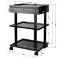 Professionele tattoo trolley Pro Ink 1040A zwart voor werkplekorganisatie en klantcomfort in de tattoo studio Professionele tattoo trolley Pro Ink 1040A zwart voor werkplekorganisatie en klantcomfort in de tattoo studio