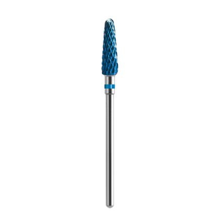Nagelfrees bit Hard Blue rechte kegel 01 Exo voor gel, acryl en hybride nagelproducten in manicure en pedicure