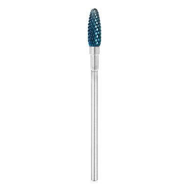 Professionele nagelfreesbit Hard Blue kegel 02 Exo voor gel, acryl en hybride nagels bij manicure en pedicure