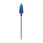 Nagelfreesbit Hard Blue rechte kegel 03 Exo voor gel, acryl en hybride nagels bij manicure en pedicure in de salon