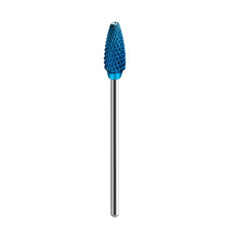 Nagelfreesbit Hard Blue kegel 05 Exo voor gel, acryl en hybride materiaal bij professioneel manicure- en pedicurewerk