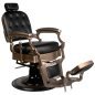 Professionele barberstoel Gabbiano Old Ernesto zwart met hydraulische lift voor kapsalon, barbershop en saloninrichting