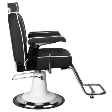 Professionele barberstoel Gabbiano Amadeo zwart voor kapsalon en barbershop met comfort voor dagelijkse kappersdiensten