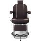 Professionele barberstoel Gabbiano Amadeo bruin voor kapsalon en barbershop met comfort en praktische saloninrichting