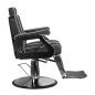 Fauteuil barbier Noir Gabbiano Paulo