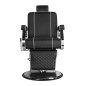 Fauteuil barbier Noir Gabbiano Paulo
