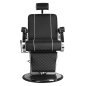 Fauteuil barbier Noir Gabbiano Paulo
