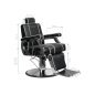 Fauteuil barbier Noir Gabbiano Paulo