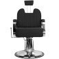Professionele barberstoel Gabbiano Stern zwart voor kapsalon en barbershop met comfort voor dagelijkse saloninrichting Professionele barberstoel Gabbiano Stern zwart voor kapsalon en barbershop met comfort voor dagelijkse saloninrichting