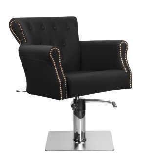 Professionele barberstoel Hair System BER 8541 zwart voor dagelijks gebruik in kapsalon, barbershop en professionele