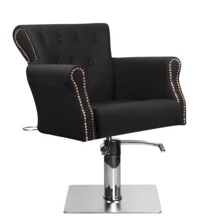 Professionele barberstoel Hair System BER 8541 zwart voor dagelijks gebruik in kapsalon, barbershop en professionele