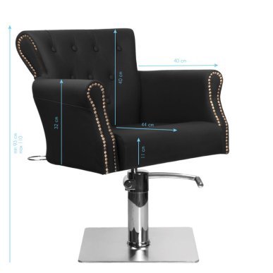 Barberstoel Zwart Hair System BER 8541