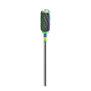 Professionele nagelfreesbit Rainbow afgeronde roller cut 14 Exo voor gel, acryl en hybride nagels, manicure en pedicure