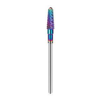 Nagelfreesbit rechte kegel Exo Rainbow voor precieze nagelstyling en professioneel detailwerk bij manicure en pedicure