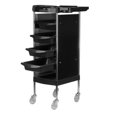 Kapperswerkwagen zwart Gabbiano FX11-B