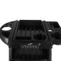 Professionele kapperswerkwagen Gabbiano FX11-2 zwart voor overzichtelijke saloninrichting en comfortabel werken