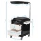 Pedicurekruk 16 PLUS in zwart-wit voor professionele saloninrichting, praktijk en comfortabele pedicurebehandelingen
