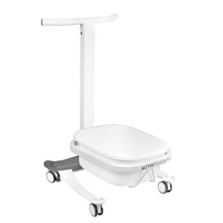 Pedicuretray met liftfunctie voor professionele saloninrichting en comfortabele pedicurebehandelingen op een praktische werkplek