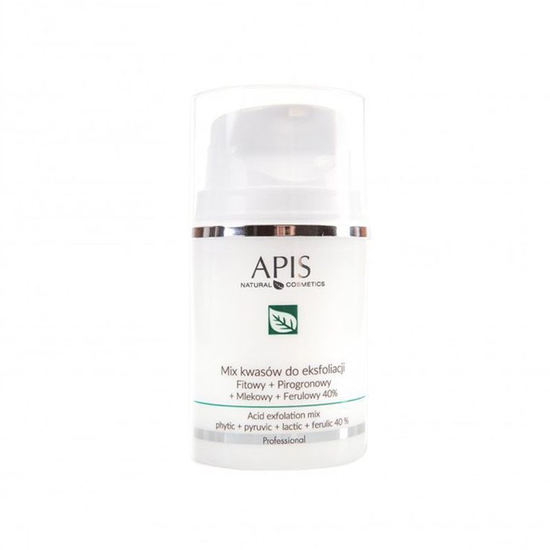 Zurenmix 40% met fytisch zuur, pyrodruivenzuur, melkzuur en ferulazuur Apis 50 ml voor droge, vochtarme huid Zurenmix 40% met fytisch zuur, pyrodruivenzuur, melkzuur en ferulazuur Apis 50 ml voor droge, vochtarme huid