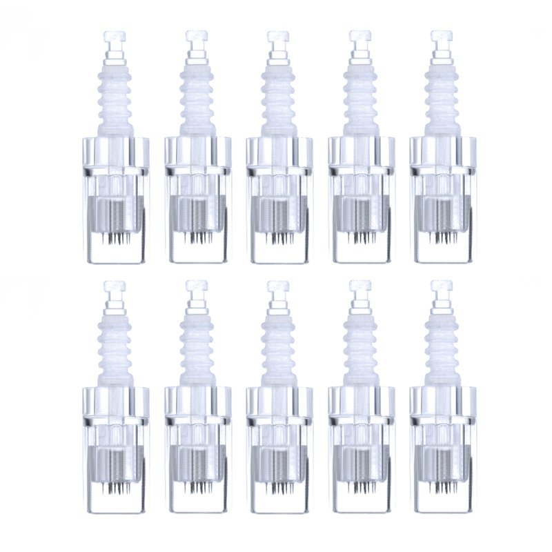 Cartridges voor microneedling pen met 12 naalden, set van 10 stuks voor professionele huidverzorgende behandelingen Cartridges voor microneedling pen met 12 naalden, set van 10 stuks voor professionele huidverzorgende behandelingen