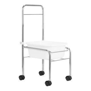 Professionele pedicuretray chroom voor beautysalon, praktijk, kapsalon en studio met overzichtelijke werkplek