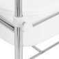 Professionele pedicuretray chroom voor beautysalon, praktijk, kapsalon en studio met overzichtelijke werkplek