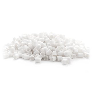 Schuurkapjes Exo wit 10 mm korrel 60, 500 stuks voor professioneel manicure-, pedicure- en nagelstudiogebruik