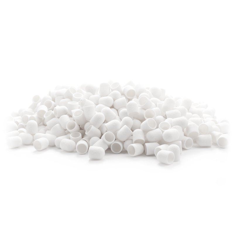 Schuurkapjes Exo wit 10 mm korrel 60, 500 stuks voor professioneel manicure-, pedicure- en nagelstudiogebruik Schuurkapjes Exo wit 10 mm korrel 60, 500 stuks voor professioneel manicure-, pedicure- en nagelstudiogebruik