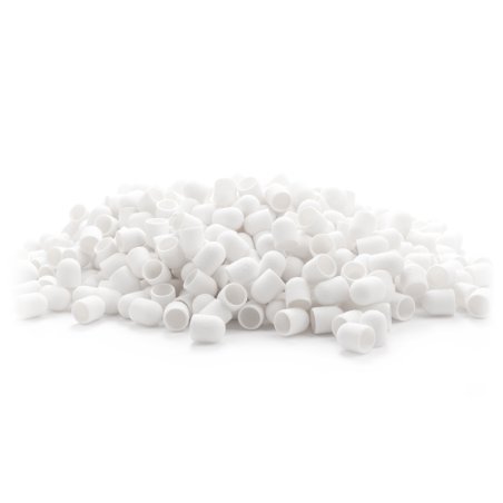 Schuurkapjes Exo wit 10 mm korrel 150, 500 stuks voor professionele manicure en pedicure in de nagelstudio