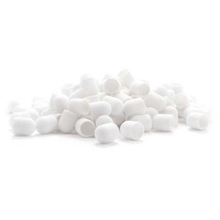 Schuurkapjes Exo wit 13 mm korrel 60, 100 stuks voor professionele manicure en pedicure in de professionele nagelstudio
