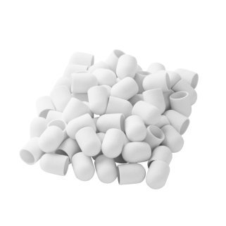 Schuurkapjes Exo wit 13 mm korrel 150, 500 stuks voor professionele manicure, pedicure en salonwerk in de nagelstudio