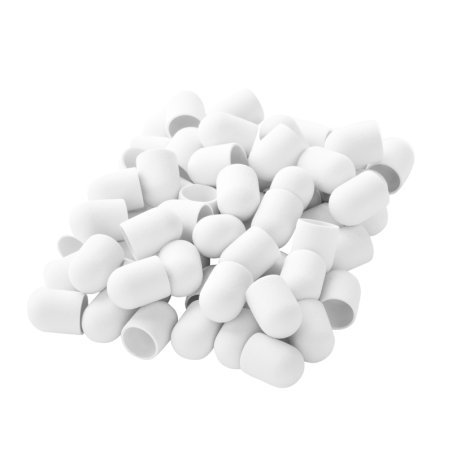 Schuurkapjes Exo wit 13 mm korrel 220, 500 stuks voor professionele manicure en pedicure in de nagelstudio