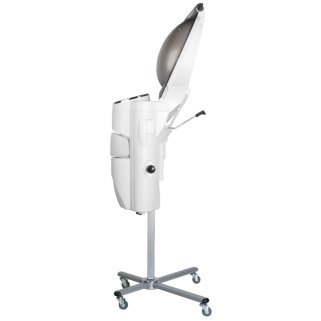Staande kapperssauna Gabbiano met actieve ozon, wit, voor professioneel salonwerk en comfortabele haarbehandelingen