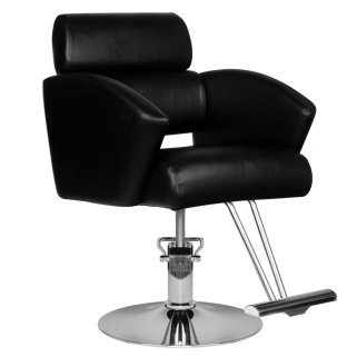 Professionele barberstoel Hair System HS02 zwart voor kapsalon, barbershop en saloninrichting met comfortabel gebruik