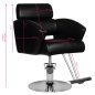 Professionele barberstoel Hair System HS02 zwart voor kapsalon, barbershop en saloninrichting met comfortabel gebruik