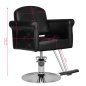 Kappersstoel Hair System HS69 zwart voor professionele kapsalon- en saloninrichting met comfortabel gebruik in de salon Kappersstoel Hair System HS69 zwart voor professionele kapsalon- en saloninrichting met comfortabel gebruik in de salon