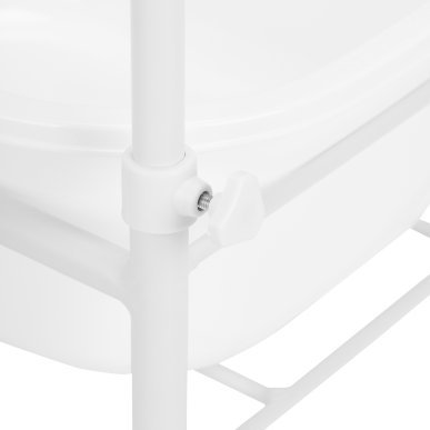 Witte pedicuretray voor beautysalon, praktijk en studio voor een professionele, overzichtelijke werkplek voor efficiënt